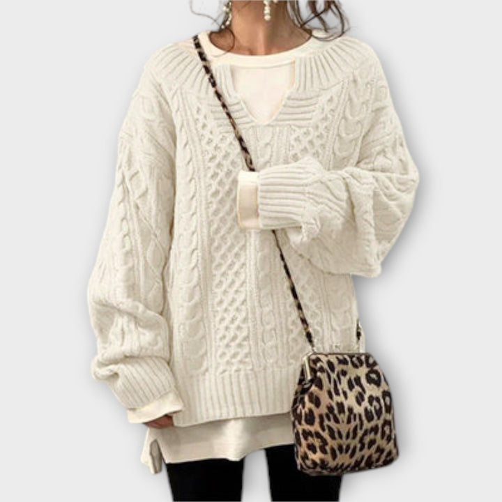 Lili - Oversized Cable-Knit Sweater