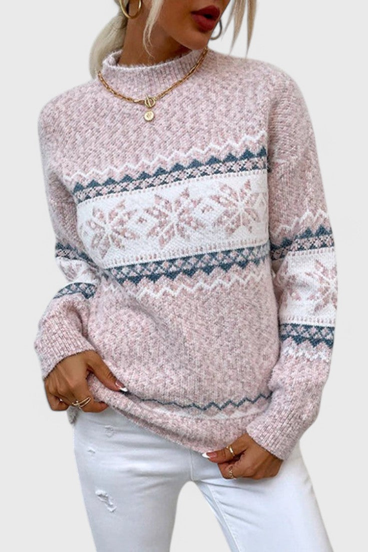 Emma | Jersey de Invierno con Copos de Nieve