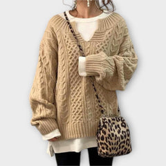 Lili · Jersey Oversize de Punto Trenzado - Raúl & Sara Madrid