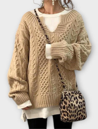Lili · Jersey Oversize de Punto Trenzado - Raúl & Sara Madrid