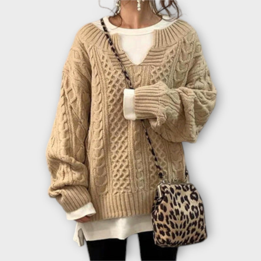 Lili - Oversized Cable-Knit Sweater