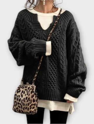 Lili · Jersey Oversize de Punto Trenzado - Raúl & Sara Madrid