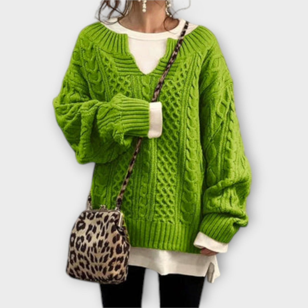 Lili - Oversized Cable-Knit Sweater