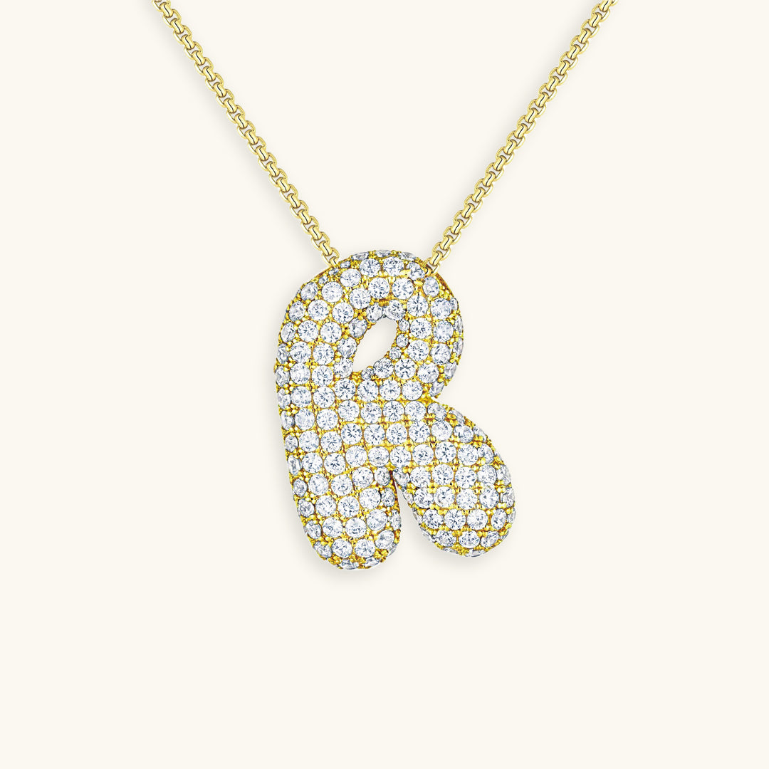 Melanie – Doble corazón en collar dorado