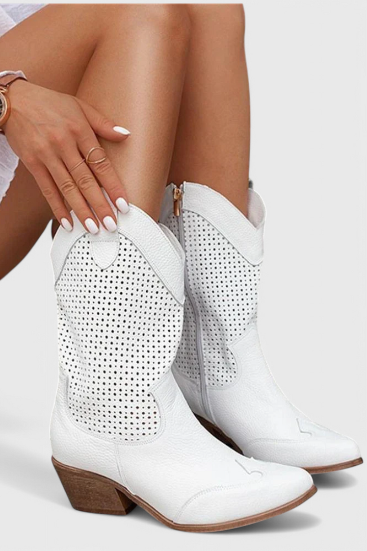 Botas de Vaquero Modernas Annalla con Cremallera Lateral