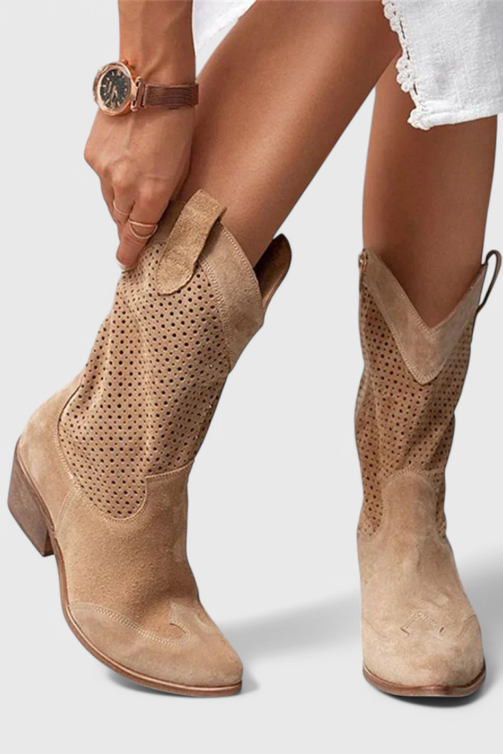 Botas de Vaquero Modernas Annalla con Cremallera Lateral - Raúl & Sara Madrid