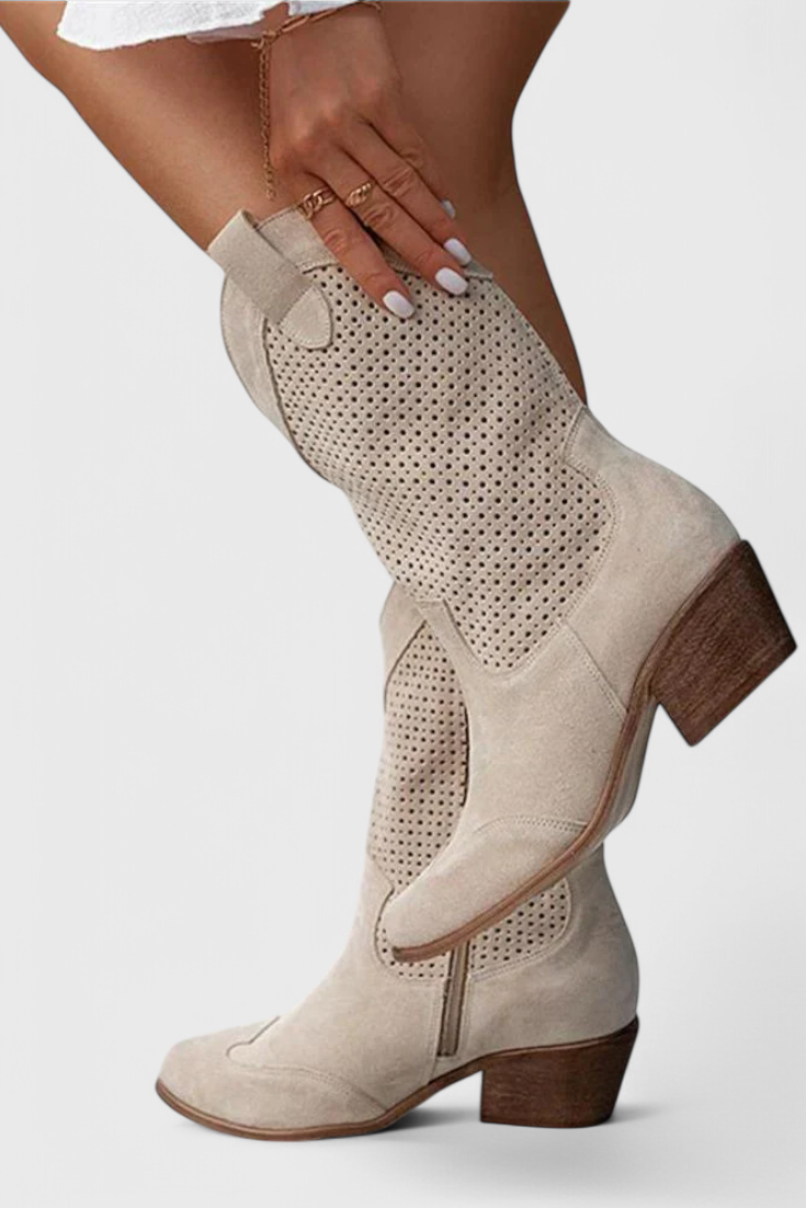 Botas de Vaquero Modernas Annalla con Cremallera Lateral