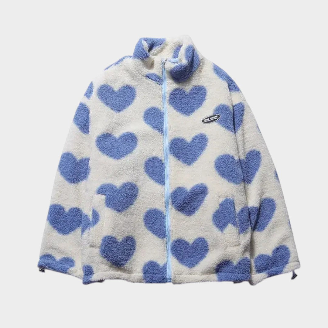 Dianne · Chaqueta Reversible con Estampado de Corazones y Diseño Confortable - Raúl & Sara Madrid