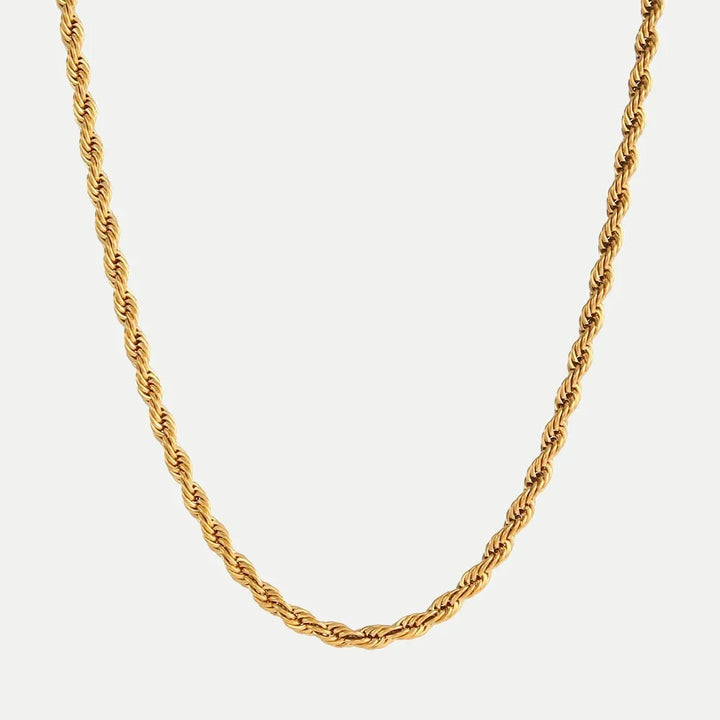 Helena – Collar dorado con diseño de puntos