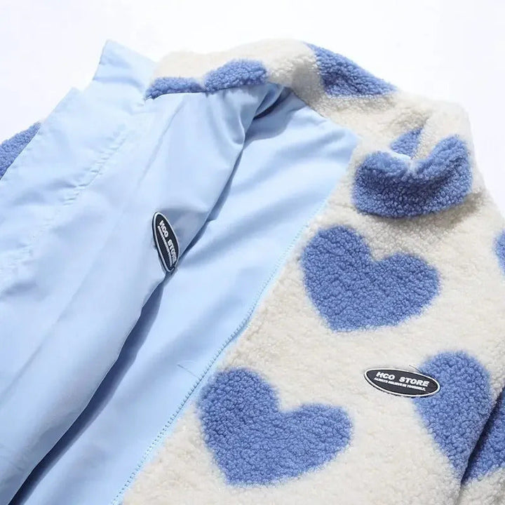 Dianne™ | Chaqueta Reversible con Estampado de Corazones y Diseño Confortable