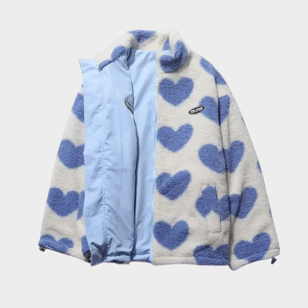 Dianne · Chaqueta Reversible con Estampado de Corazones y Diseño Confortable - Raúl & Sara Madrid