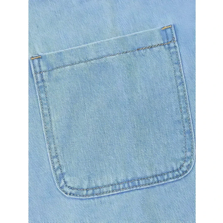 Honorata™ | Vestido de mezclilla sin mangas con fruncidos
