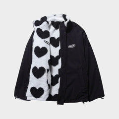 Dianne · Chaqueta Reversible con Estampado de Corazones y Diseño Confortable - Raúl & Sara Madrid