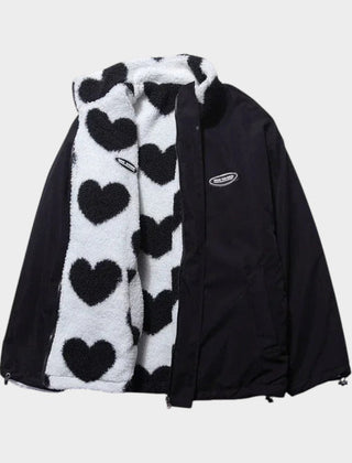 Dianne · Chaqueta Reversible con Estampado de Corazones y Diseño Confortable - Raúl & Sara Madrid