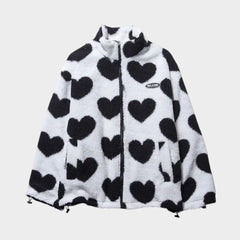 Dianne · Chaqueta Reversible con Estampado de Corazones y Diseño Confortable - Raúl & Sara Madrid