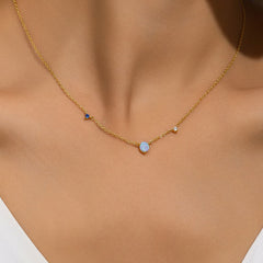 Collar de plata delicado con colgante de corazón - Raúl & Sara Madrid