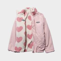 Dianne · Chaqueta Reversible con Estampado de Corazones y Diseño Confortable - Raúl & Sara Madrid