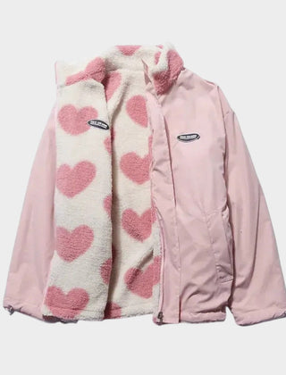 Dianne · Chaqueta Reversible con Estampado de Corazones y Diseño Confortable - Raúl & Sara Madrid