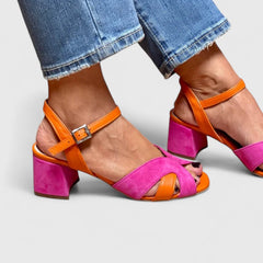 Solange · Sandalia de cuña con tira ajustable - Raúl & Sara Madrid