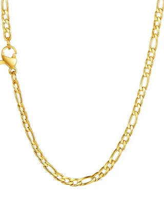 Collar dorado de diseño minimalista con eslabones - Raúl & Sara Madrid