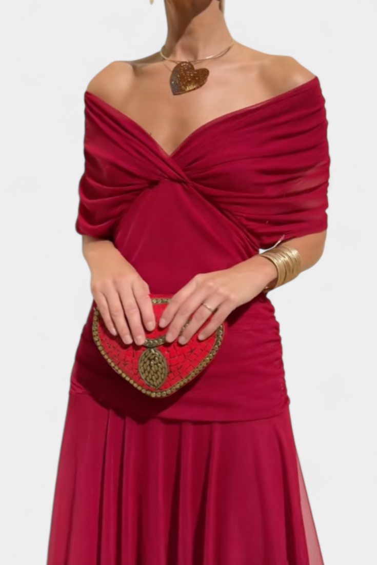 Alondra™ | Vestido largo floral con escote en V