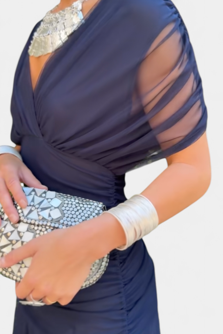 Alondra™ | Vestido largo floral con escote en V