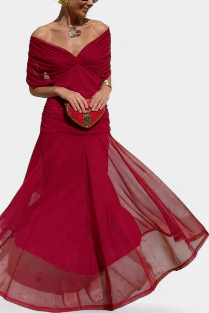 Alondra™ | Vestido largo floral con escote en V