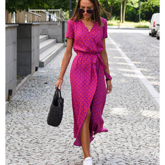 Vestido cruzado elegante - Raúl & Sara Madrid