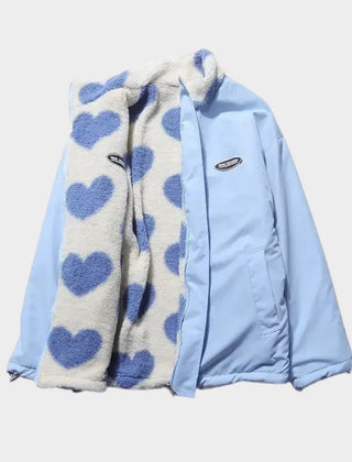 Dianne · Chaqueta Reversible con Estampado de Corazones y Diseño Confortable - Raúl & Sara Madrid