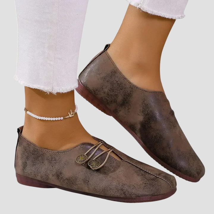 Lydia | Zapatillas ortopédicas de ante suave para dama