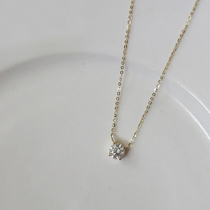 Rafaela – Collana in argento placcato oro 18K con zirconi