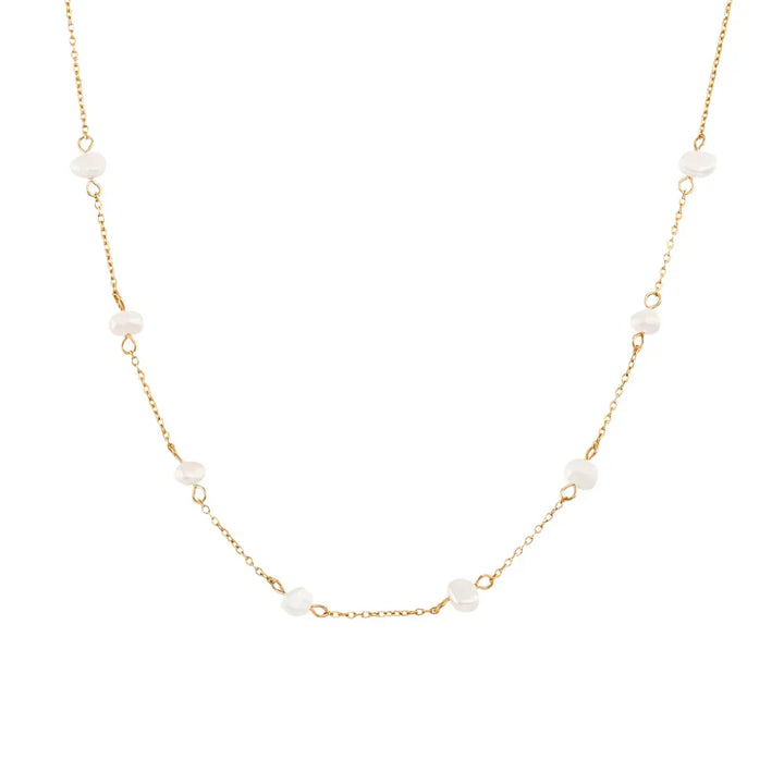 Greta – Collar dorado con sutiles puntos