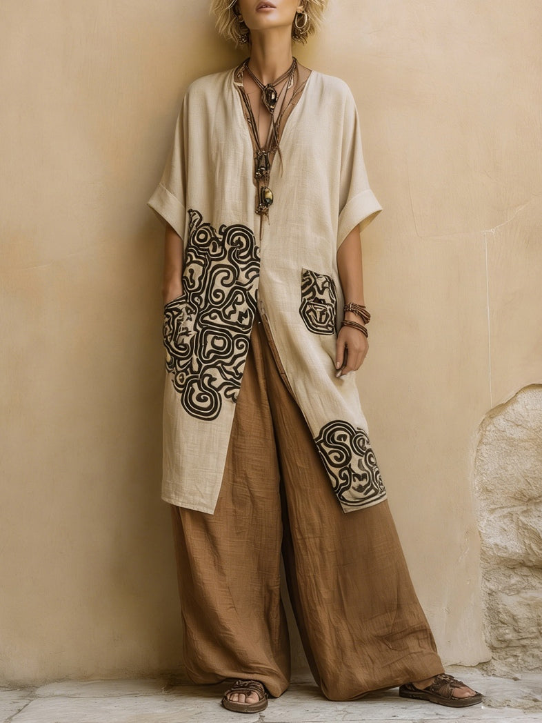 Nicolasa · Conjunto Boho con Detalles Bordados - Raúl & Sara Madrid