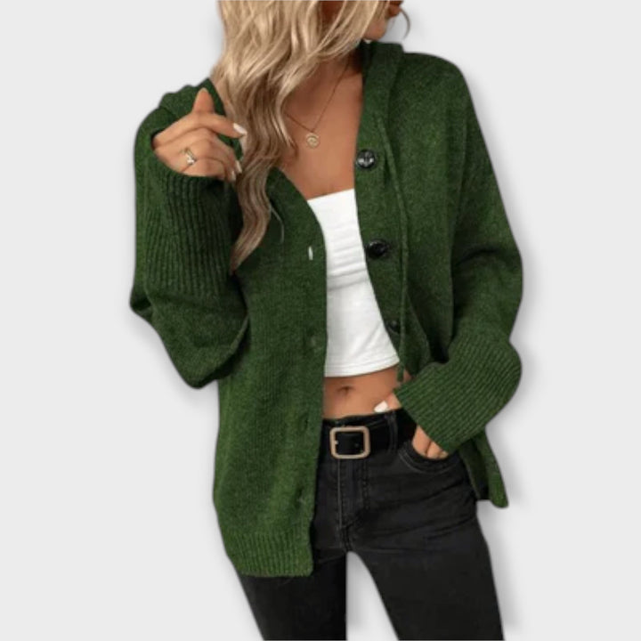 Britán - Cozy Knitted Button-Up Cardigan