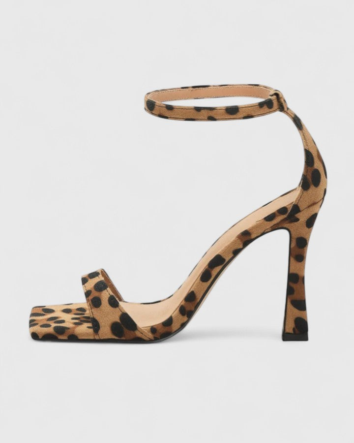 Vanesa · Sandalia de Tacón Elegante con Diseño de Leopardo - Raúl & Sara Madrid