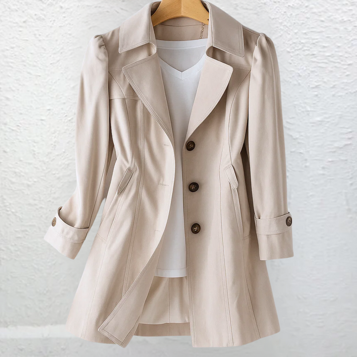 Inés™ | Elegante Abrigo Vintage con Botones