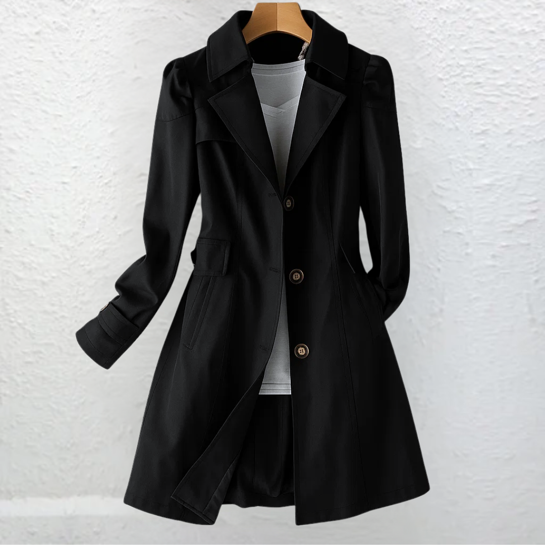 Inés™ | Elegante Abrigo Vintage con Botones