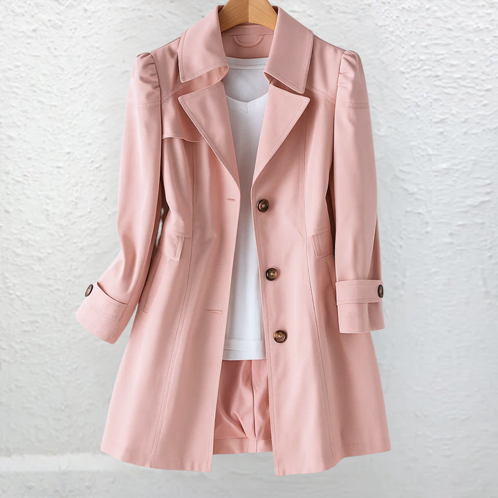 Inés™ | Elegante Abrigo Vintage con Botones