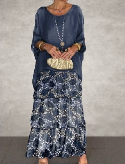 Sofía | Vestido largo fluido con volantes