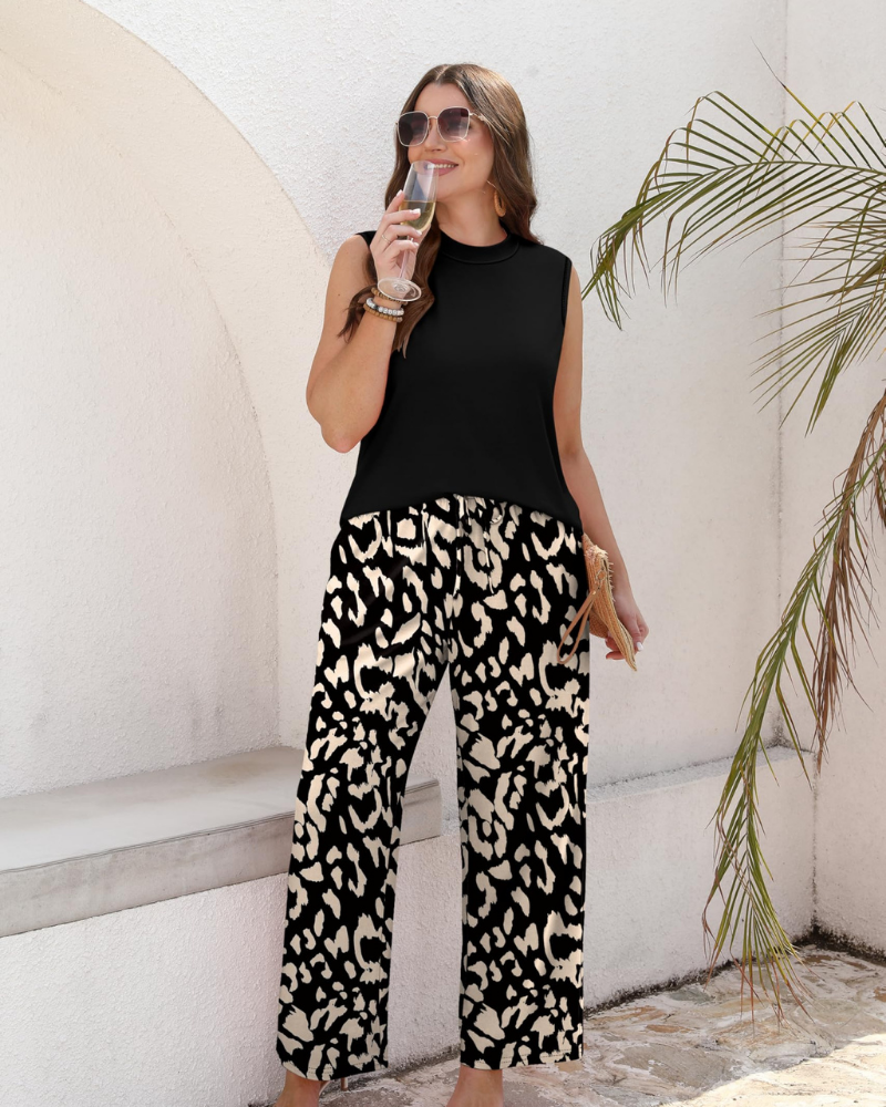 Natalie · Conjunto con top de cuello alto