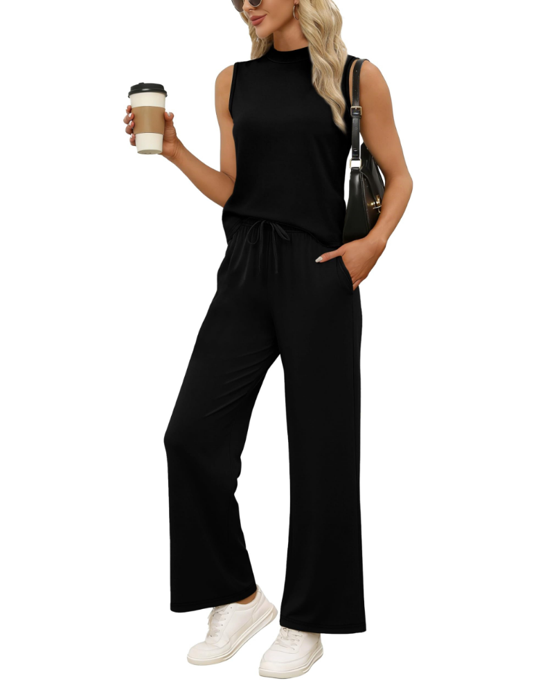 Natalie · Conjunto con top de cuello alto