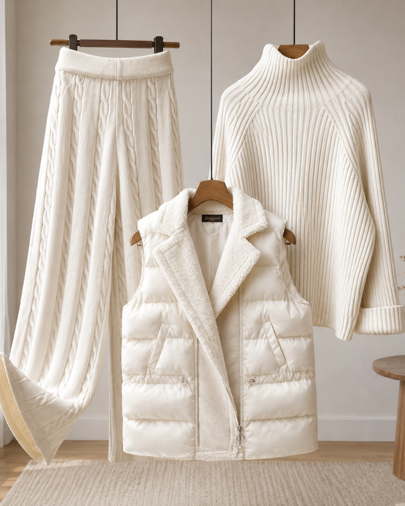 Laurel · Conjunto de 3 piezas con chaleco