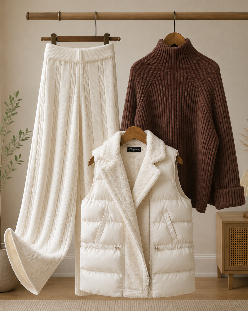Laurel · Conjunto de 3 piezas con chaleco
