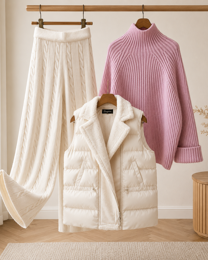 Laurel · Conjunto de 3 piezas con chaleco