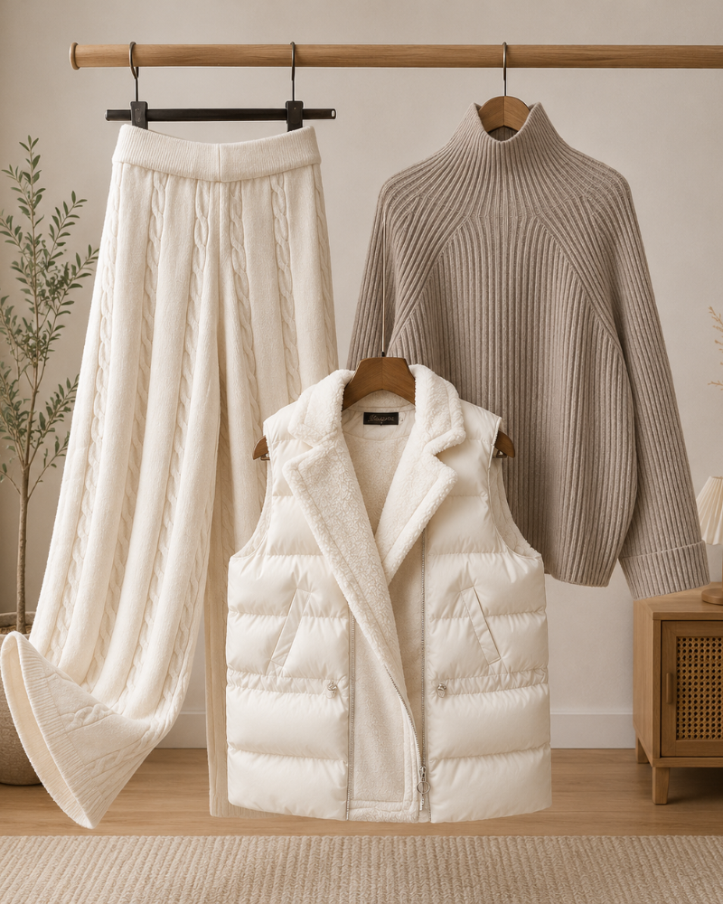 Laurel · Conjunto de 3 piezas con chaleco