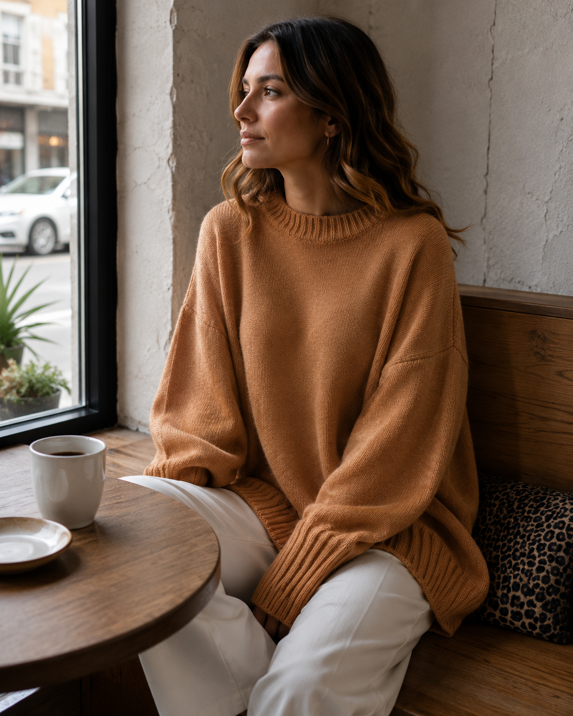 Blythe Pull Poncho Femme – Maille Douce, Manches Chauve-Souris & Ourlet Asymétrique