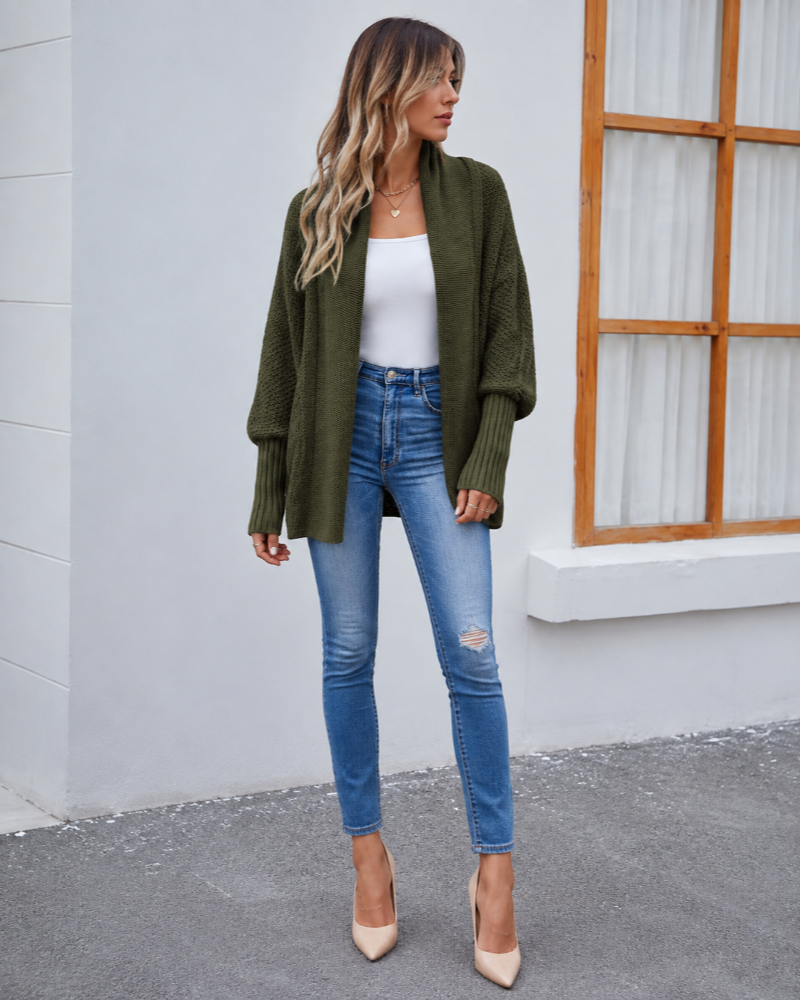 Romilly Cardigan Femme – Maille Douce, Coupe Ample & Devant Ouvert