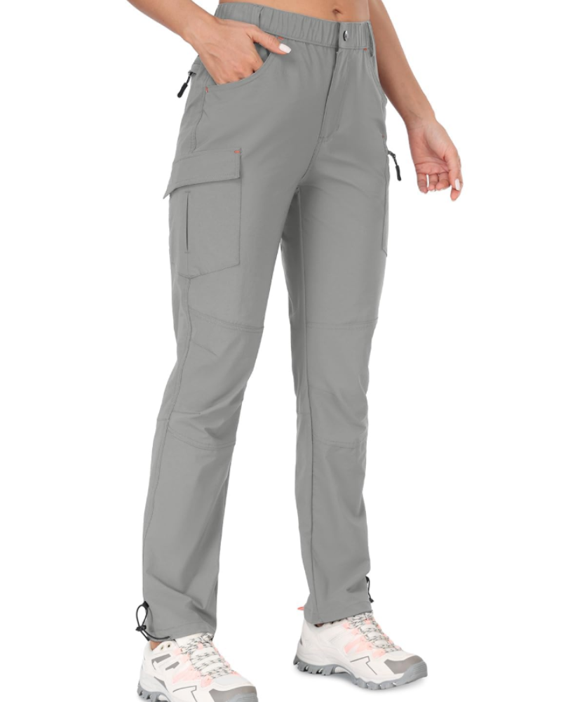 Solene Pantalon Randonnée Femme – Léger, Stretch 4D, Séchage Rapide, UPF 50 & Poches Zippées