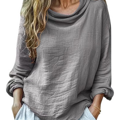 Grace · Blusa de lino y algodón