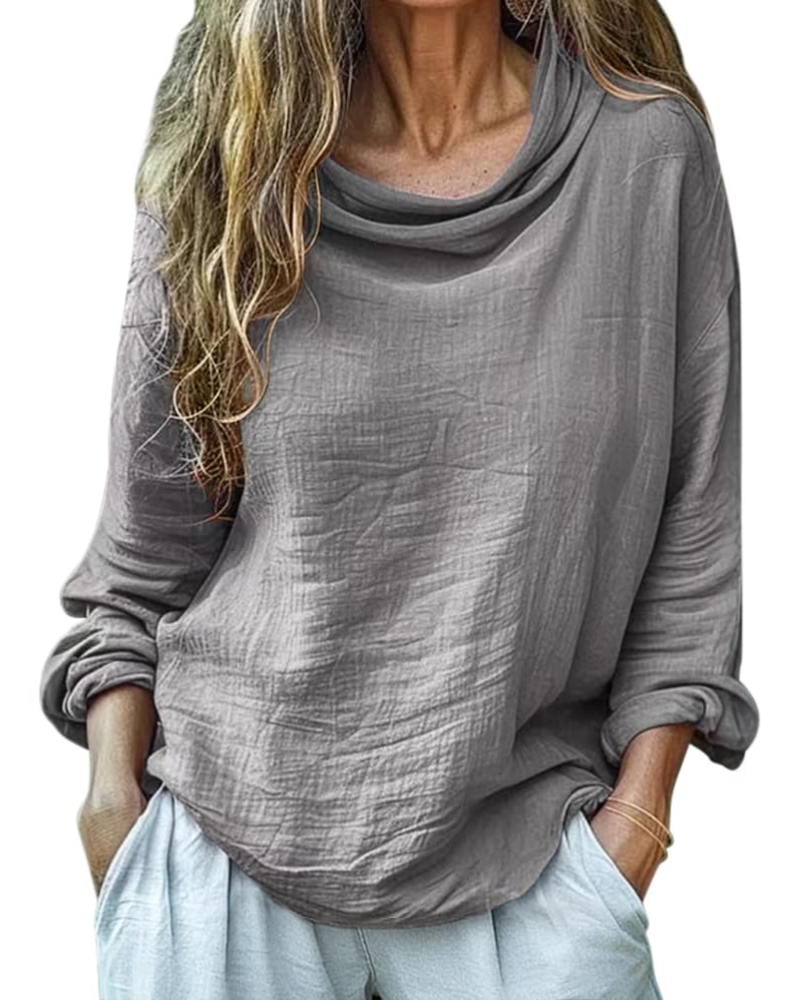 Grace · Blusa de lino y algodón